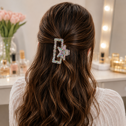 Exclusivo Tienda en linea 💥💎12 Pinzas Cristalinas Estrellas $5.5 c/u