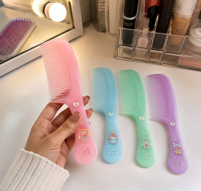 12 Peines Grandes de Colores Pastel $6.5 c/u