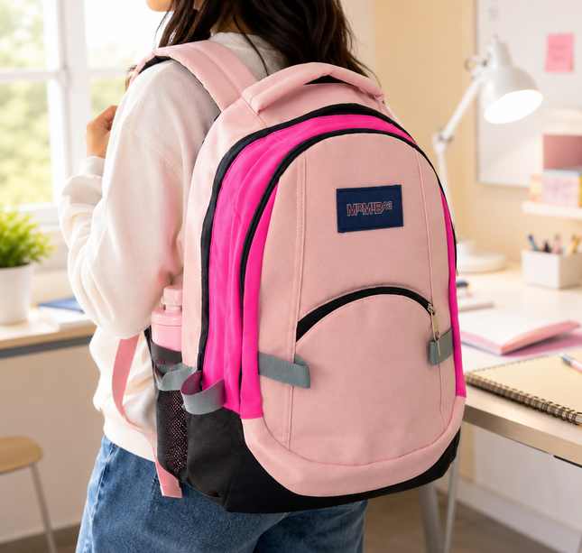 Mochila Casual Bicolor MultiCompartimentos