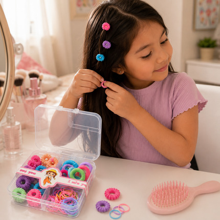Exclusivo Tienda en linea 💥💎12 Cajitas Accesorios para Cabello Donas, Ligas y Piojitos $10.5 c/u