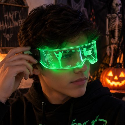 Lentes con Luces para Disfraces de Halloween