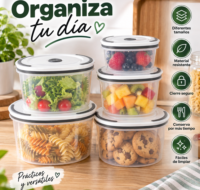 Exclusivo Tienda en linea 💥💎Sets de Toppers Circulares, 5 piezas con Tapa para Ventilar