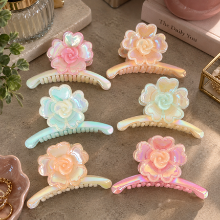 Exclusivo Tienda en linea 💥💎12 Pinzas Flores Satinadas Hermosas $13.5 c/u