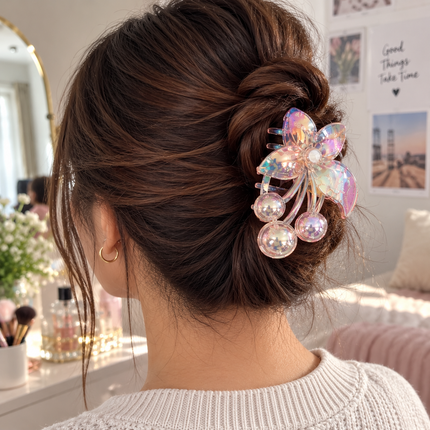 Exclusivo Tienda en linea 💥💎12 Pinzas Cristalinas con Flores $14 c/u