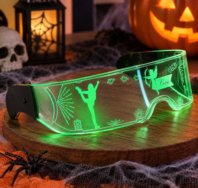Lentes con Luces para Disfraces de Halloween
