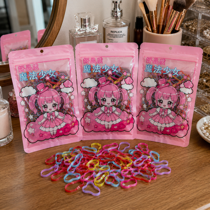 Exclusivo Tienda en linea 💥💎12 Bolsas de Ligas Muñequita Hermosa $3.5 c/u