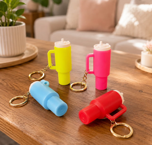 12 Llaveros Termos Moda en Diferentes Colores $10 c/u
