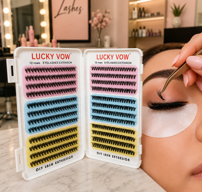 3 Clústeres de Extensiones Postizas en 3 Tamaños $75 c/u