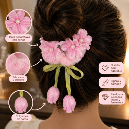 12 Donas Coquette con Tulipanes y Flores Hermosas $13.5 c/u
