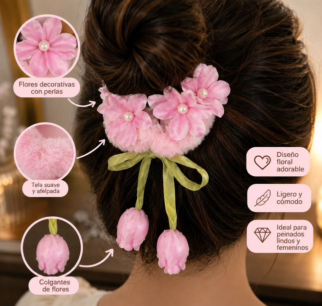 12 Donas Coquette con Tulipanes y Flores Hermosas $13.5 c/u