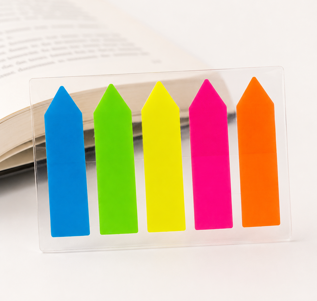 Exclusivo Tienda en linea 💥💎12 Separadores/Post Its de Colores Neón para Libros $6.5 c/u