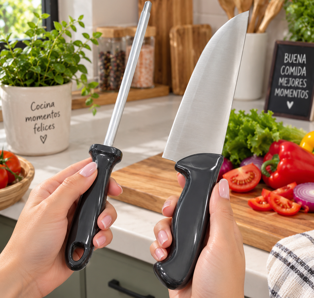 Exclusivo Tienda en linea 💥💎Sets Cocina, Cuchillo Grande y Afilador