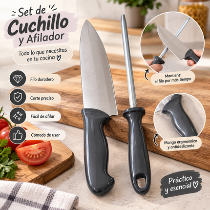 Exclusivo Tienda en linea 💥💎Sets Cocina, Cuchillo Grande y Afilador
