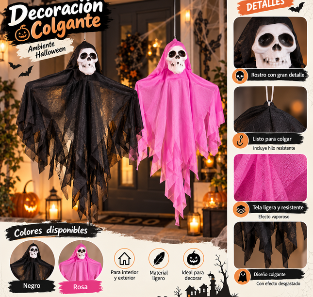 Fantasma para Decorar Halloween Colores