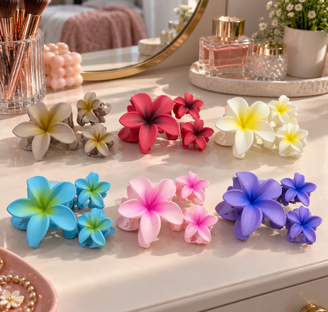 6 Trio de Flores Hawainas Matte $16.8 c/u