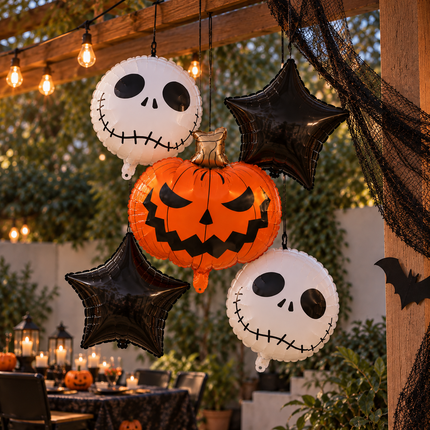 3 Decoración de 5 Piezas de Globos Halloween Figuras $29 c/u