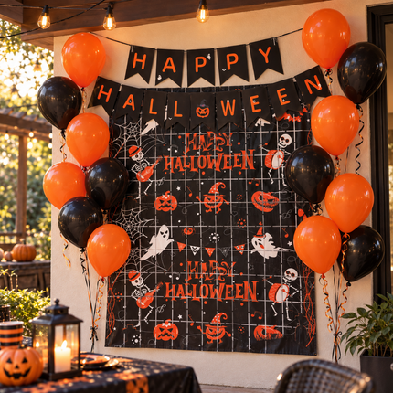 3 Set de Decoración para Fiestas Halloween con 16 piezas $50 c/u