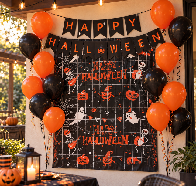 3 Set de Decoración para Fiestas Halloween con 16 piezas $50 c/u
