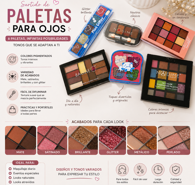 Surtido de Sombras para Ojos Modelos Diferentes