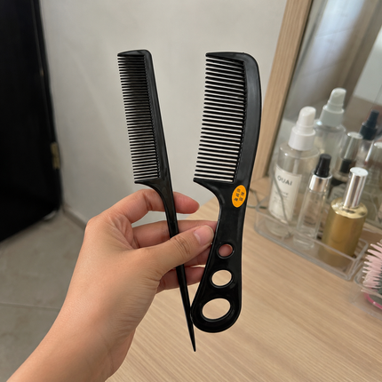 12 Duos de Peines para Cabello Dos tamaños Negros $4.5 c/u