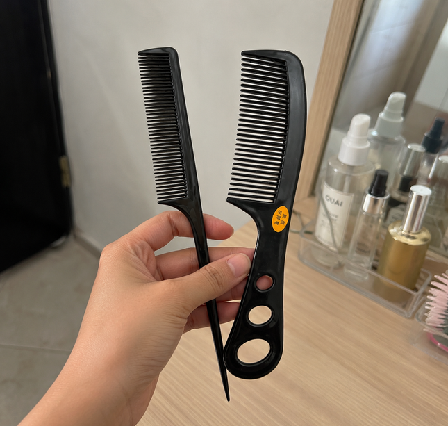 12 Duos de Peines para Cabello Dos tamaños Negros $4.5 c/u