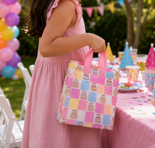 12 Bolsas Reutilizables Feliz Cumpleaños Decoradas $6.5 c/u