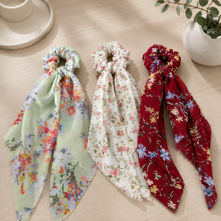 12 Coleteros Flores Estampadas Coquette $12.5 c/u