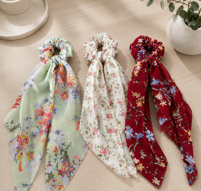 12 Coleteros Flores Estampadas Coquette $12.5 c/u