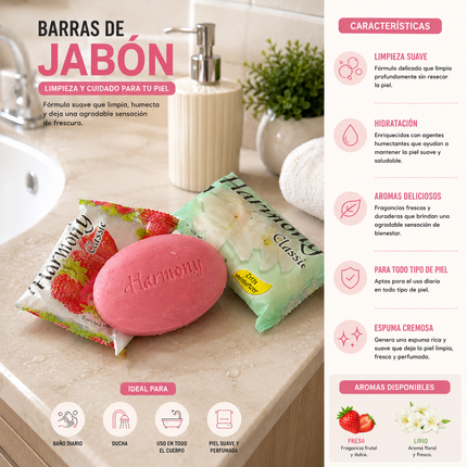 Exclusivo Tienda en linea 💥💎3 Jabón de Tocador en Barra Fresa/Lirio $18 c/u