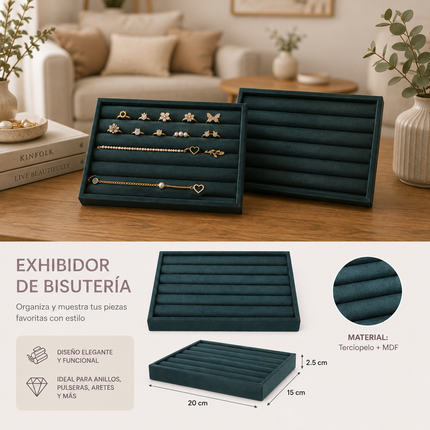 Exclusivo Tienda en linea 💥💎Exihibidor de Bisuteria Afelpado