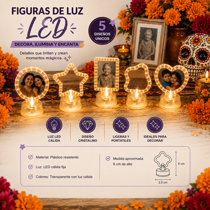 24 Lamparas de Figuras para Ofrenda $11.5 c/u
