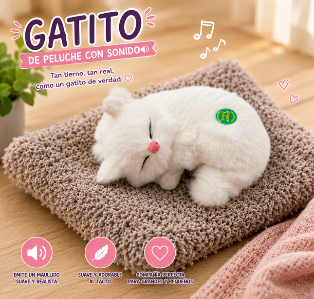 3 Gatitos con Alfombra para Decorar incluye sonido $60 c/u