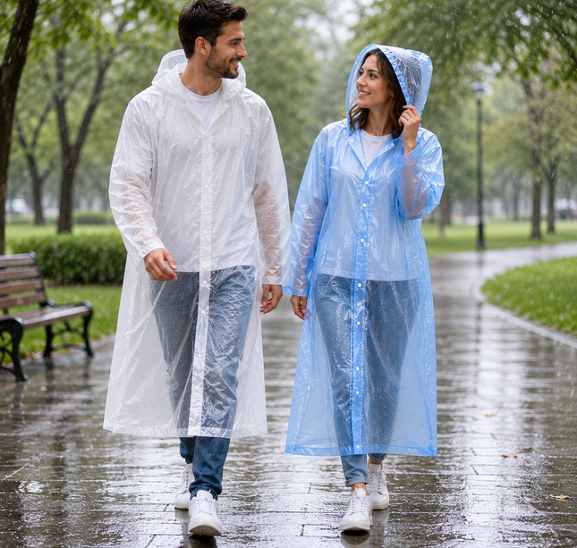 6 Impermeable EVA para Adulto con Gorro Reforzado $26 c/u