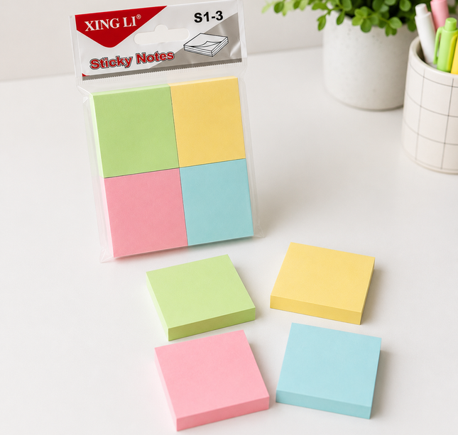 Exclusivo Tienda en linea 💥💎12 Sets de 4 Pos Its Cuadrados de Colores $9.5 c/u