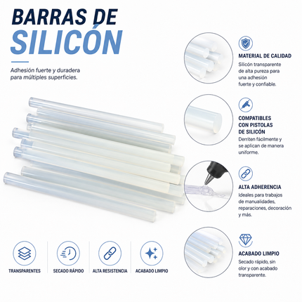Exclusivo Tienda en linea 💥💎3 Bolsa con 14 Barras de Silicón $49 c/u