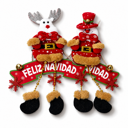 Exclusivo Tienda en linea 💥💎3 Figura Navideña Colgante con Cascabel $35 c/u