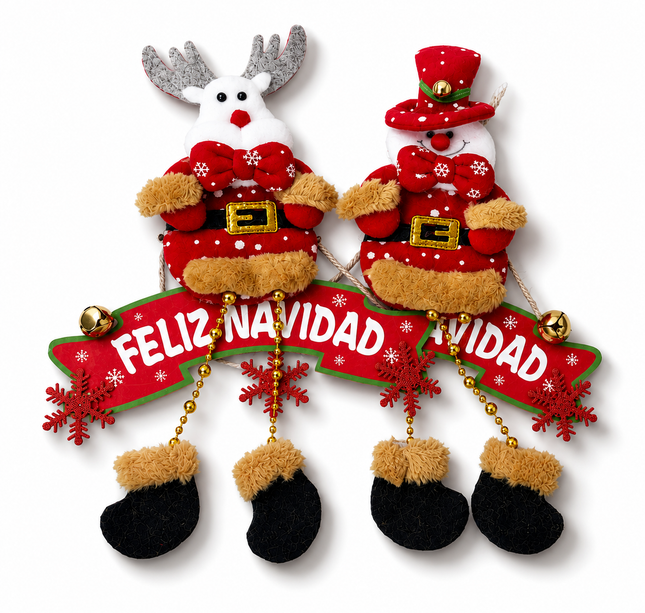 Exclusivo Tienda en linea 💥💎3 Figura Navideña Colgante con Cascabel $35 c/u