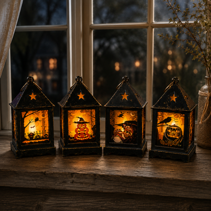 24 Linternas de Halloween con Luz $18.75 c/u