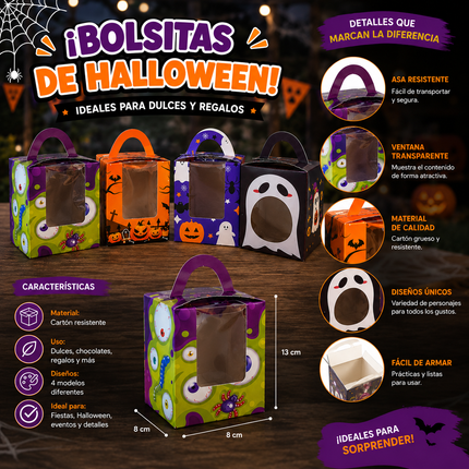 12 Caja Dulcero Halloween  $4.5 c/u