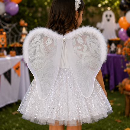 Disfraz Halloween Angel/Hada Diamantado de diferentes Colores Infantil