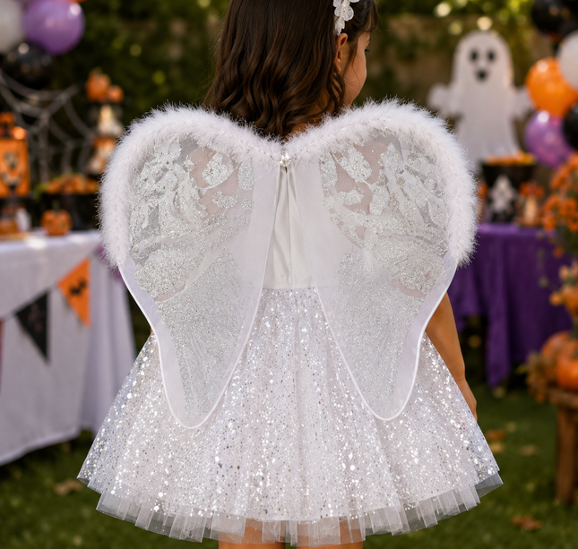 Disfraz Halloween Angel/Hada Diamantado de diferentes Colores Infantil