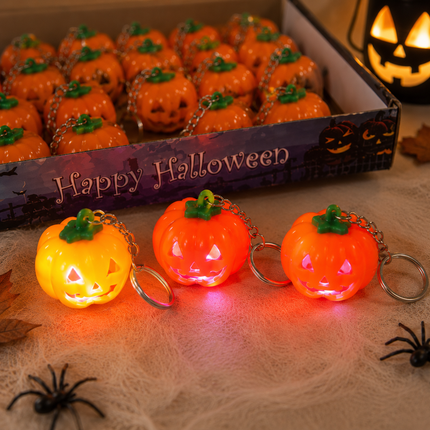 24 Llaveros Calabacita con luz Led  $9.90 c/u
