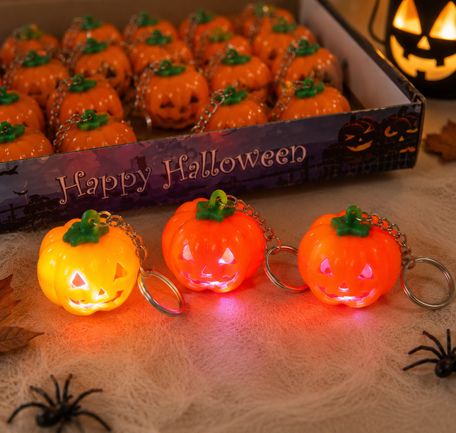 24 Llaveros Calabacita con luz Led  $9.90 c/u