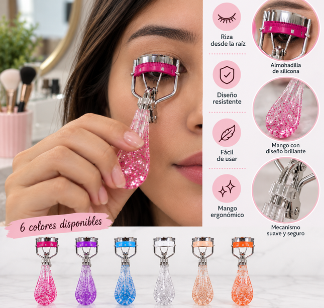 Exclusivo Tienda en linea 💥💎12 Rizadores de Pestañas con Puntos y Cepillo Incluido $19 c/u