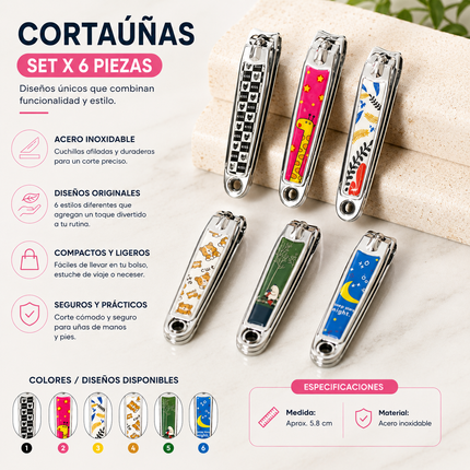 12 Cortauñas Grandes Animalitos $6.9 c/u