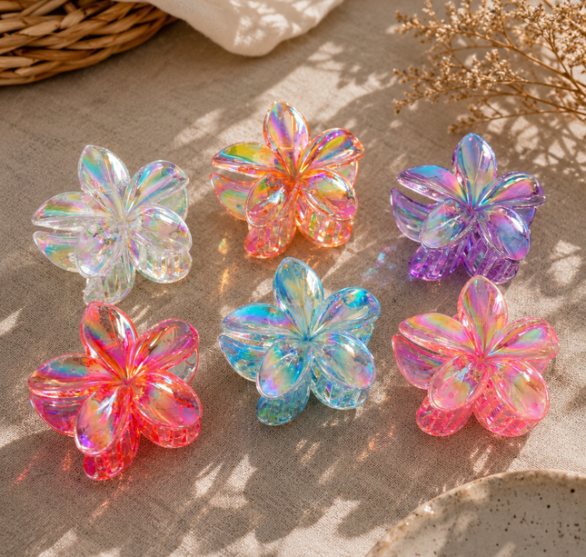 12 Pinzas Hawainas Tipo Cristalinas $7.9 c/u