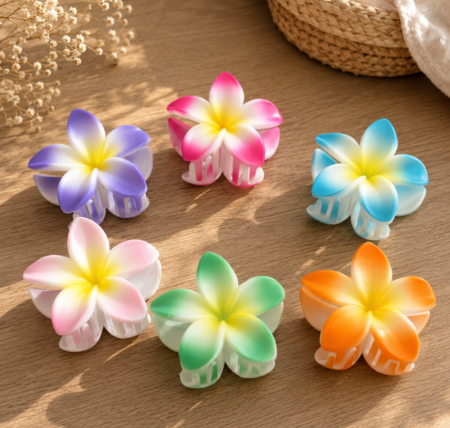 12 Pinzas Hawainas Hermosas Tropicales $7.9 c/u