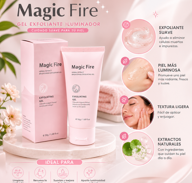 Exclusivo Tienda en linea 💥💎 3 Gel Exfoliante Facial Magic Fire $30 c/u