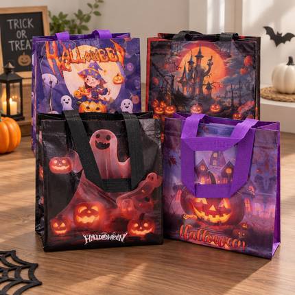 12 Bolsas Halloween Plastificadas $6.5 c/u