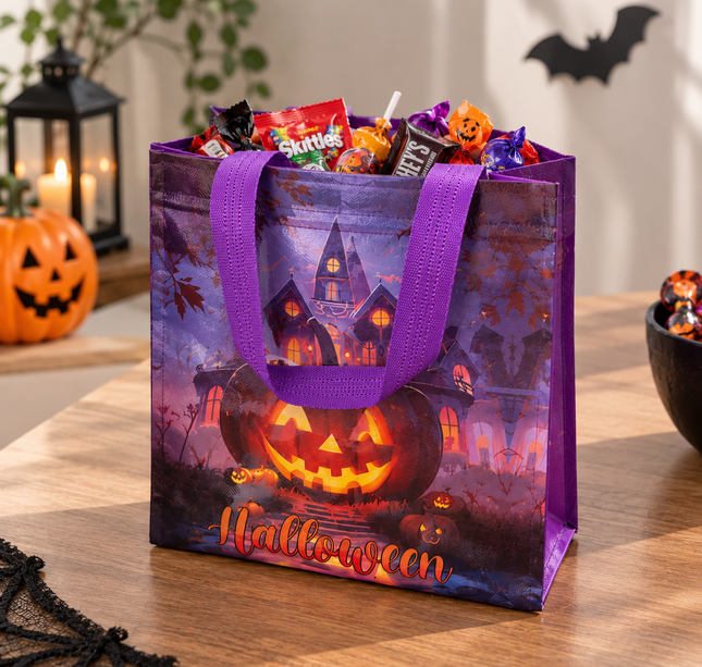 12 Bolsas Halloween Plastificadas $6.5 c/u